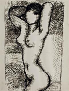 Marcel Gromaire - Nu (et une autre oeuvre)