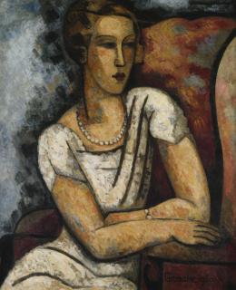 Marcel Gromaire - Portrait Of Mrs. Dunbar