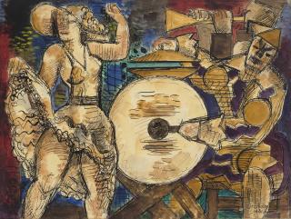 Marcel Gromaire - Scène de cirque