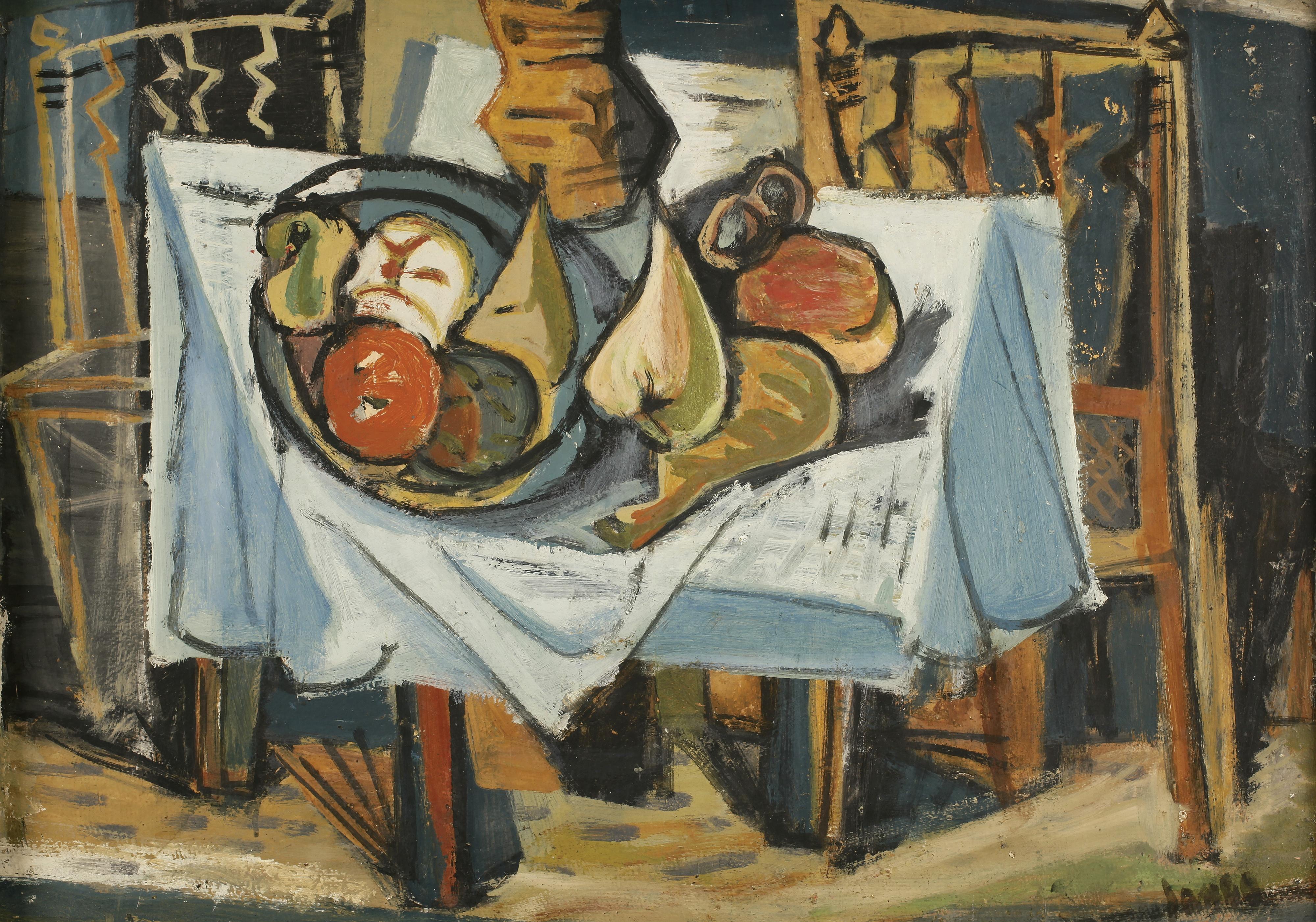 Marcel Janco - Nature Morte Avec Chaises