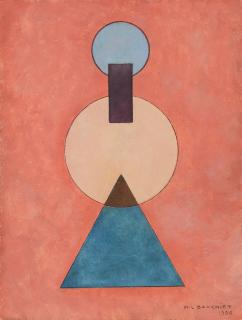 Marcel Louis Baugniet - 2 circles, 1 rectangle, 1 triangle