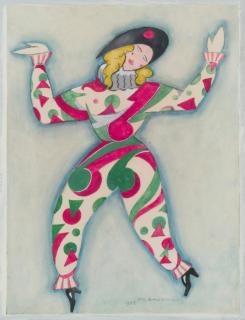 Marcel-Louis Baugniet - Projet de costume (Golliwog\'s Cakewalk de Claude Debussy)