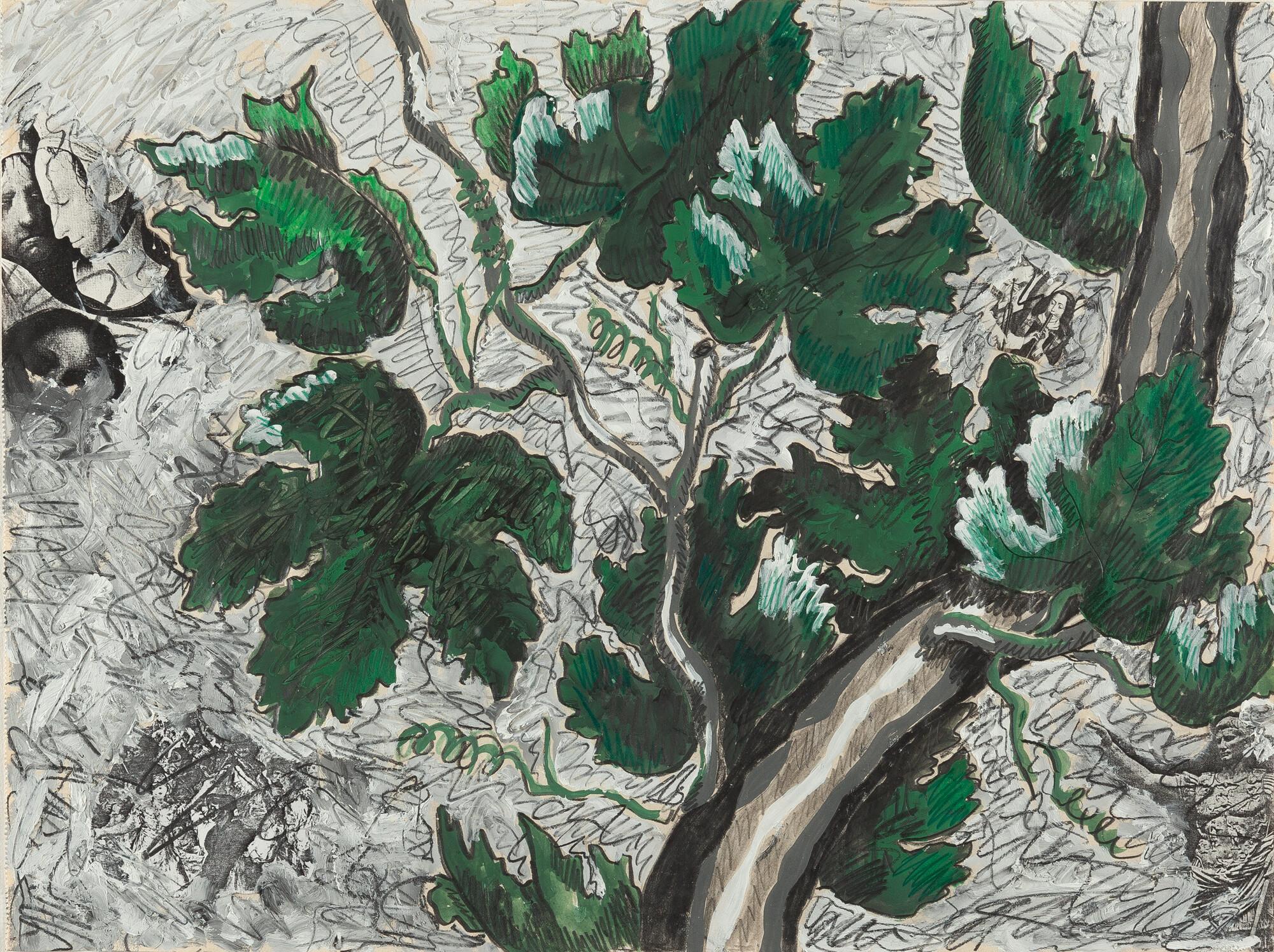 Marcel Odenbach - Ohne Titel (Weinlaub)