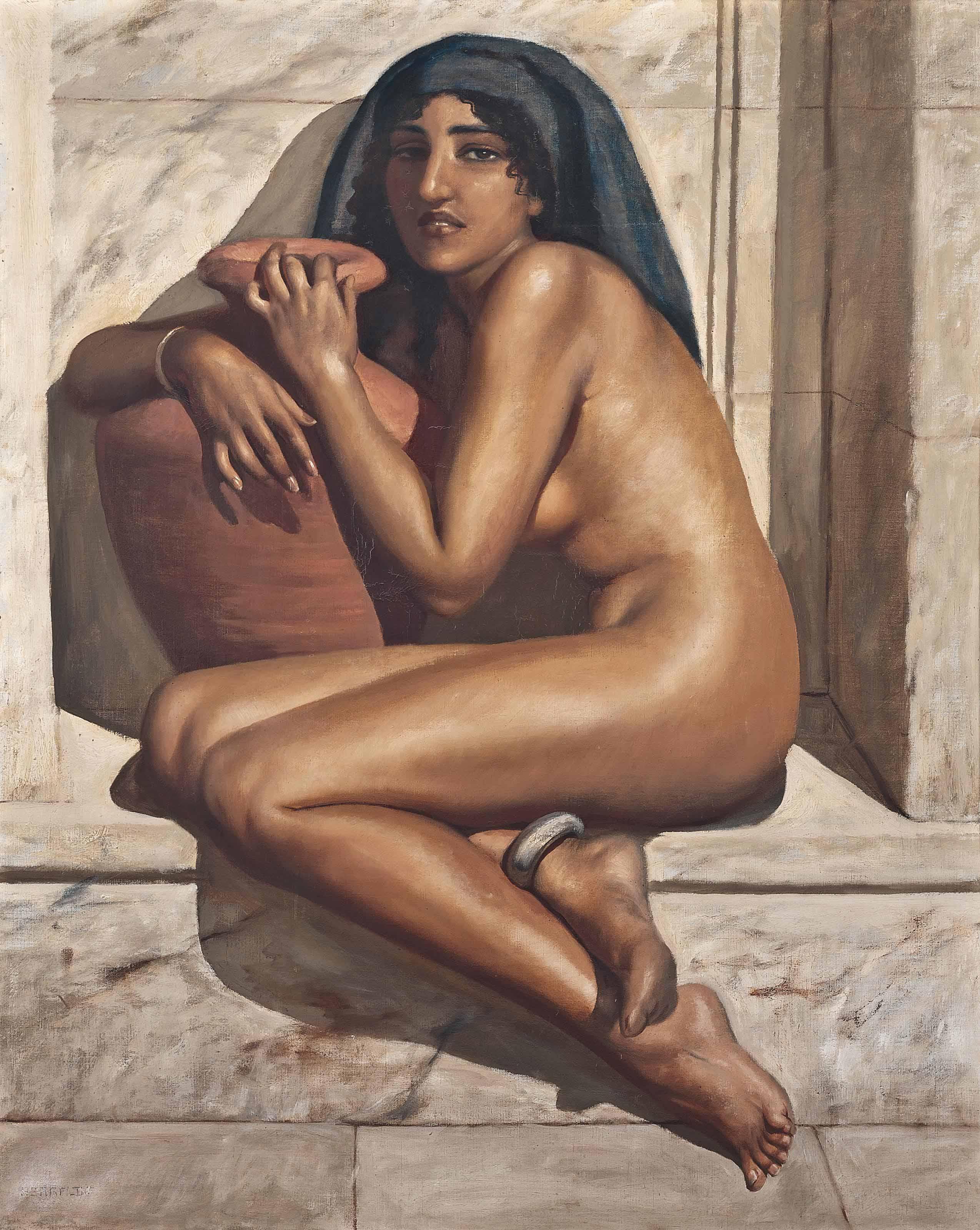 Marcel Renee Herrfeldt - A Nubian Beauty At The Baths