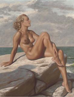 Marcel Renée Herrfeldt - A Young Beauty On The Rock