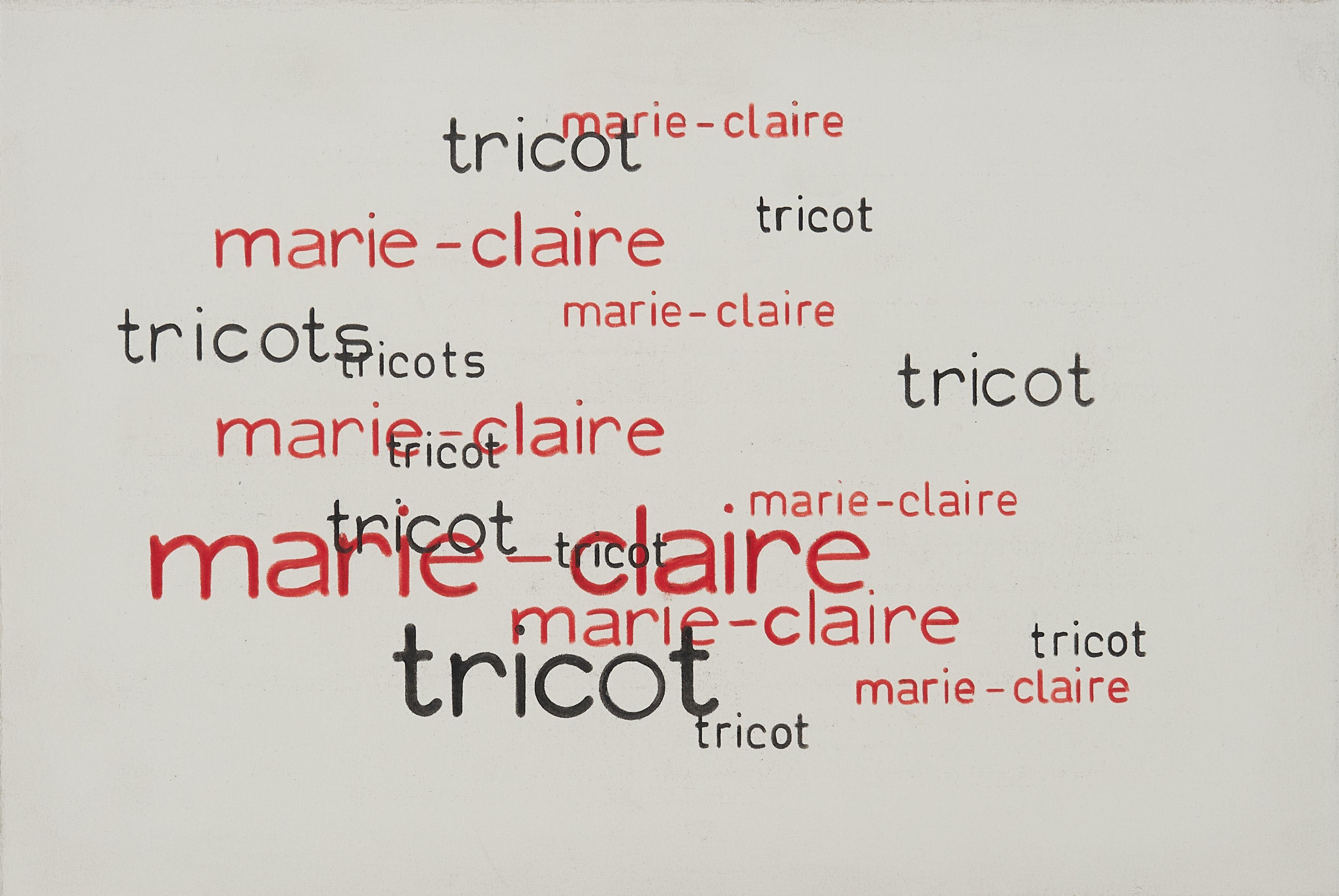 Marcel van Eeden - Ohne Titel (Tricot Marie-Claire)