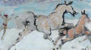 Marcel Vertès - Circus performer with horses