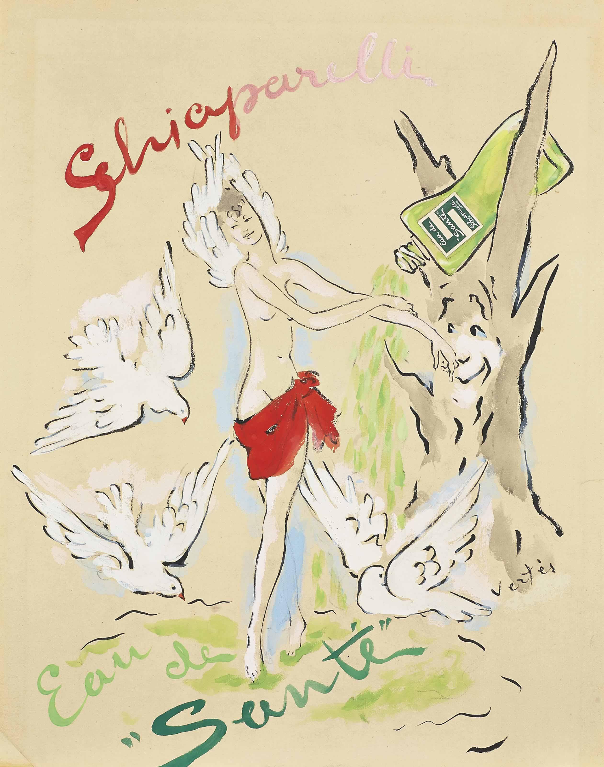 Marcel Vertès - Eau De Santé (Projet D\'Affiche)