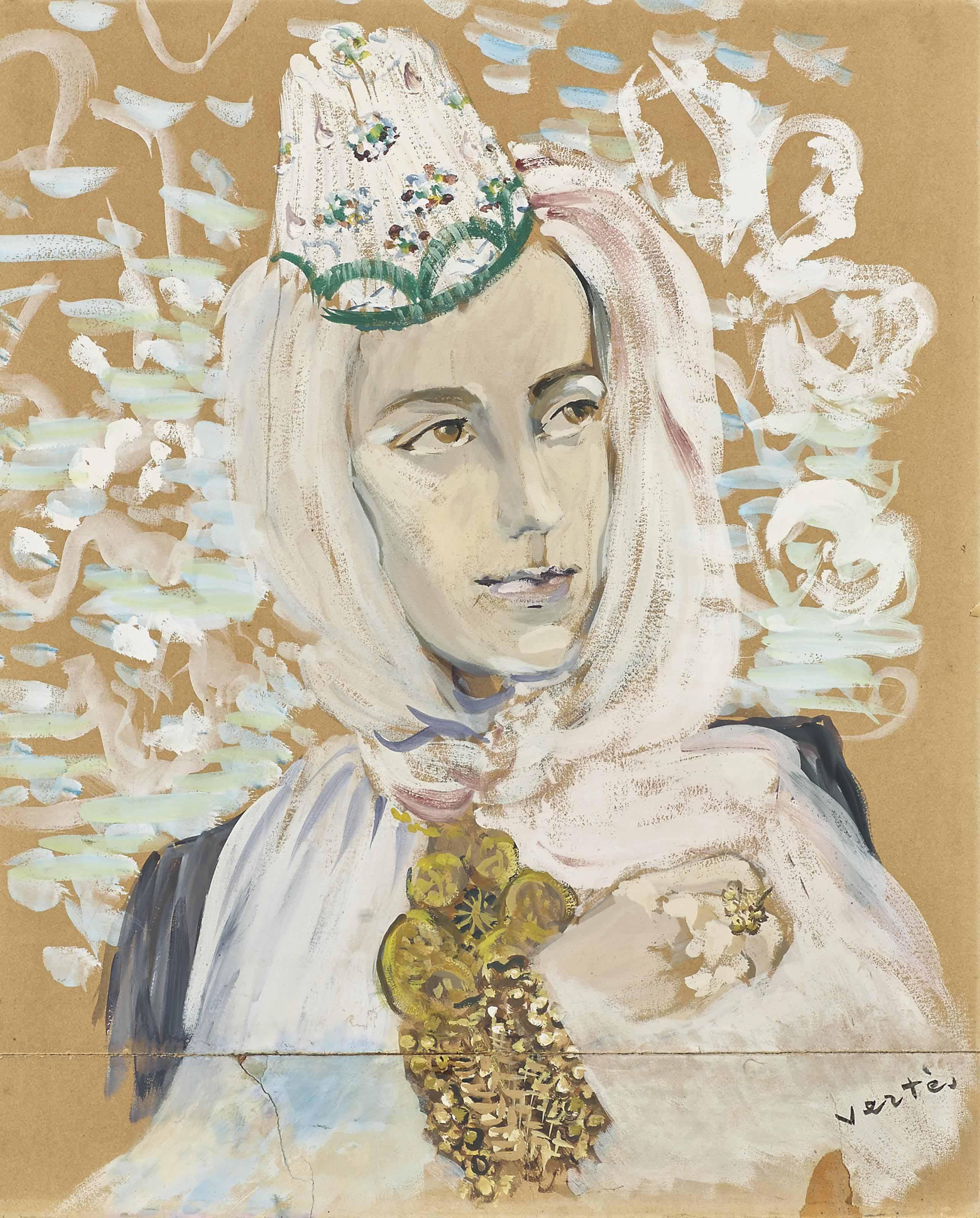 Marcel Vertès - Femme Vêtue À L\'Orientale