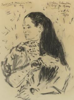 Marcel Vertès - Portrait Imaginaire: Helena Rubinstein A L\'Age De 19 Ans