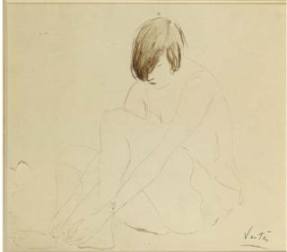 Marcel Vertés - Seated woman