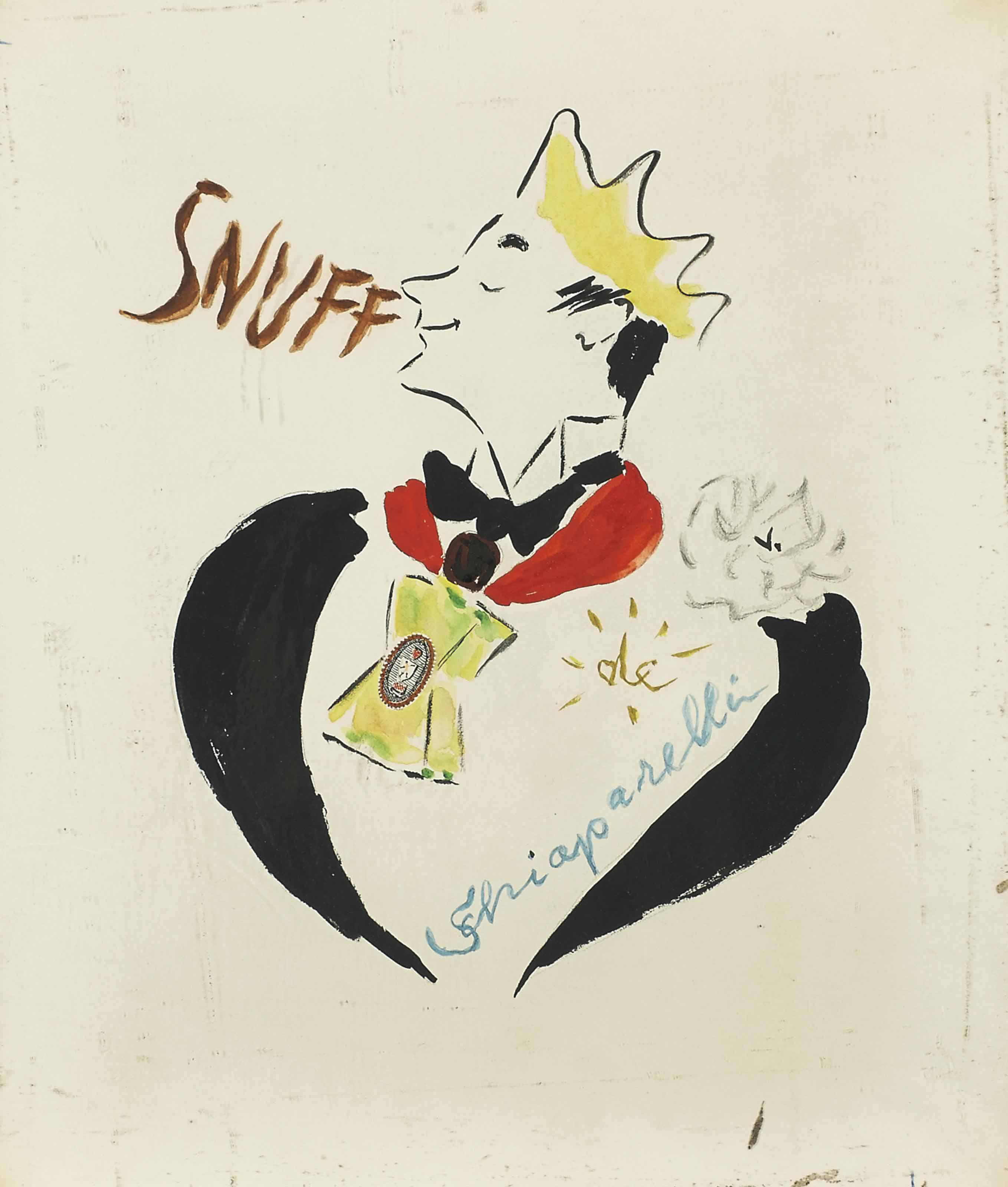 Marcel Vertès - Snuff (Projet D\'Affiche)
