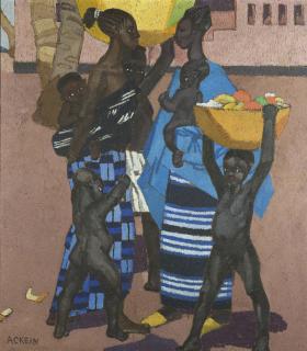 Marcelle Ackein - Femmes et enfants, Guinée