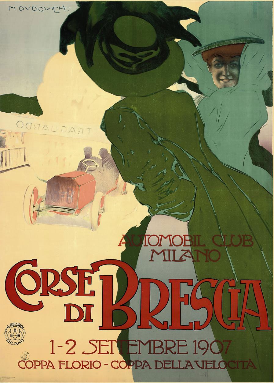 Marcello Dudovich - Corse Di Brescia