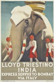 Marcello Dudovich - Lloyd Triestino India
