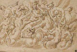 Marco Marchetti - Combat de tritons et de centaures