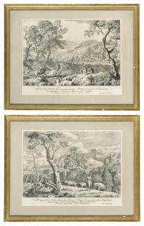 Marco Ricci - A pair of Italianate landscapes