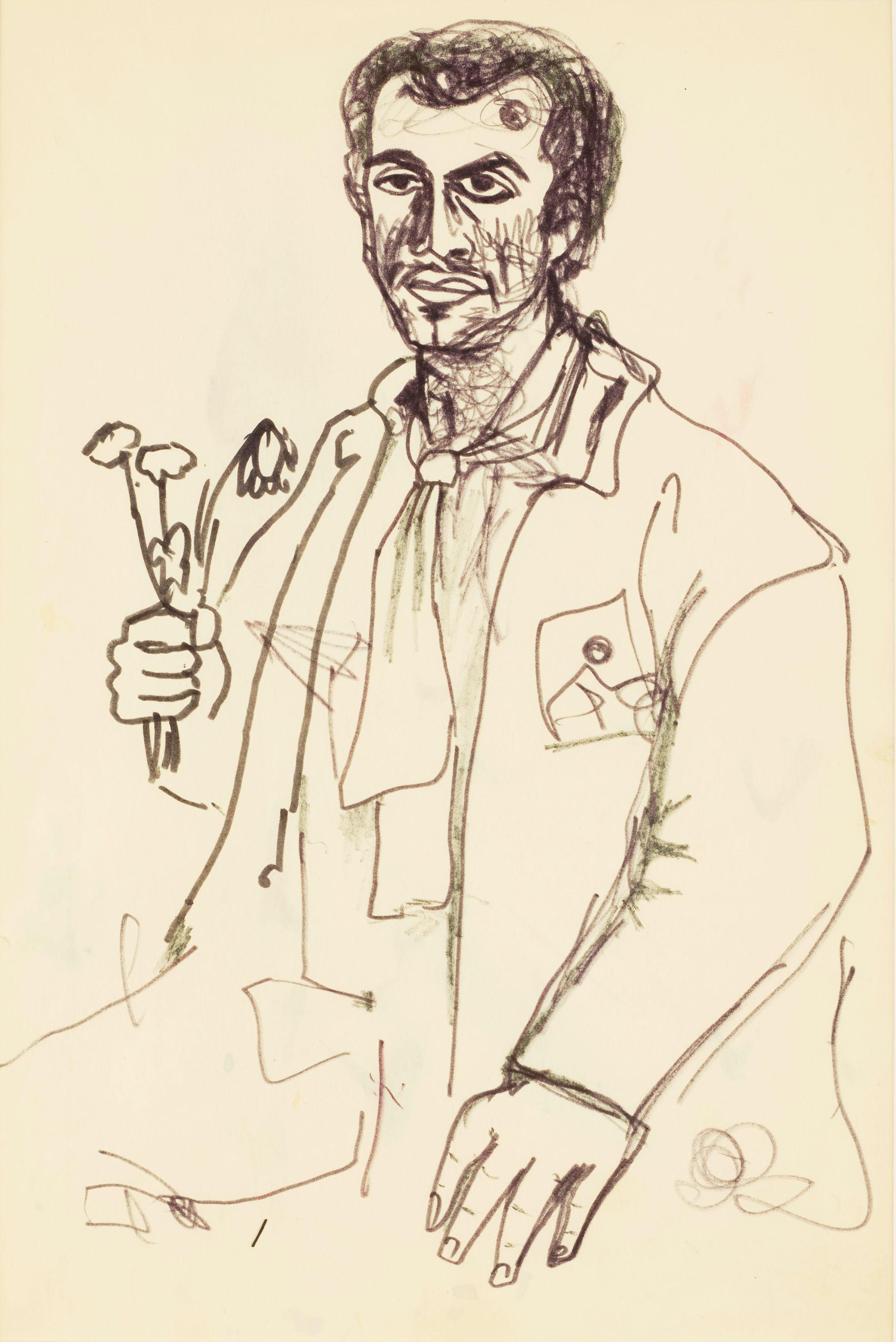 Marcos Grigorian - Man Holding Flowers