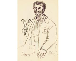 Marcos Grigorian - Man Holding Flowers