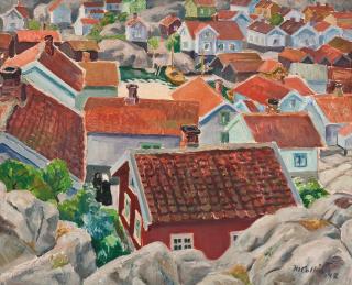 Marcus Collin - View Over The Village Roofs.