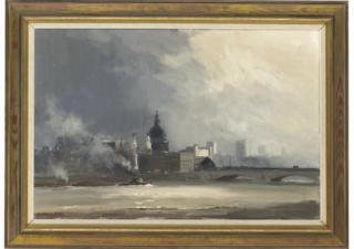 Marcus Ford - View of St Paul\'s from the Thames, London