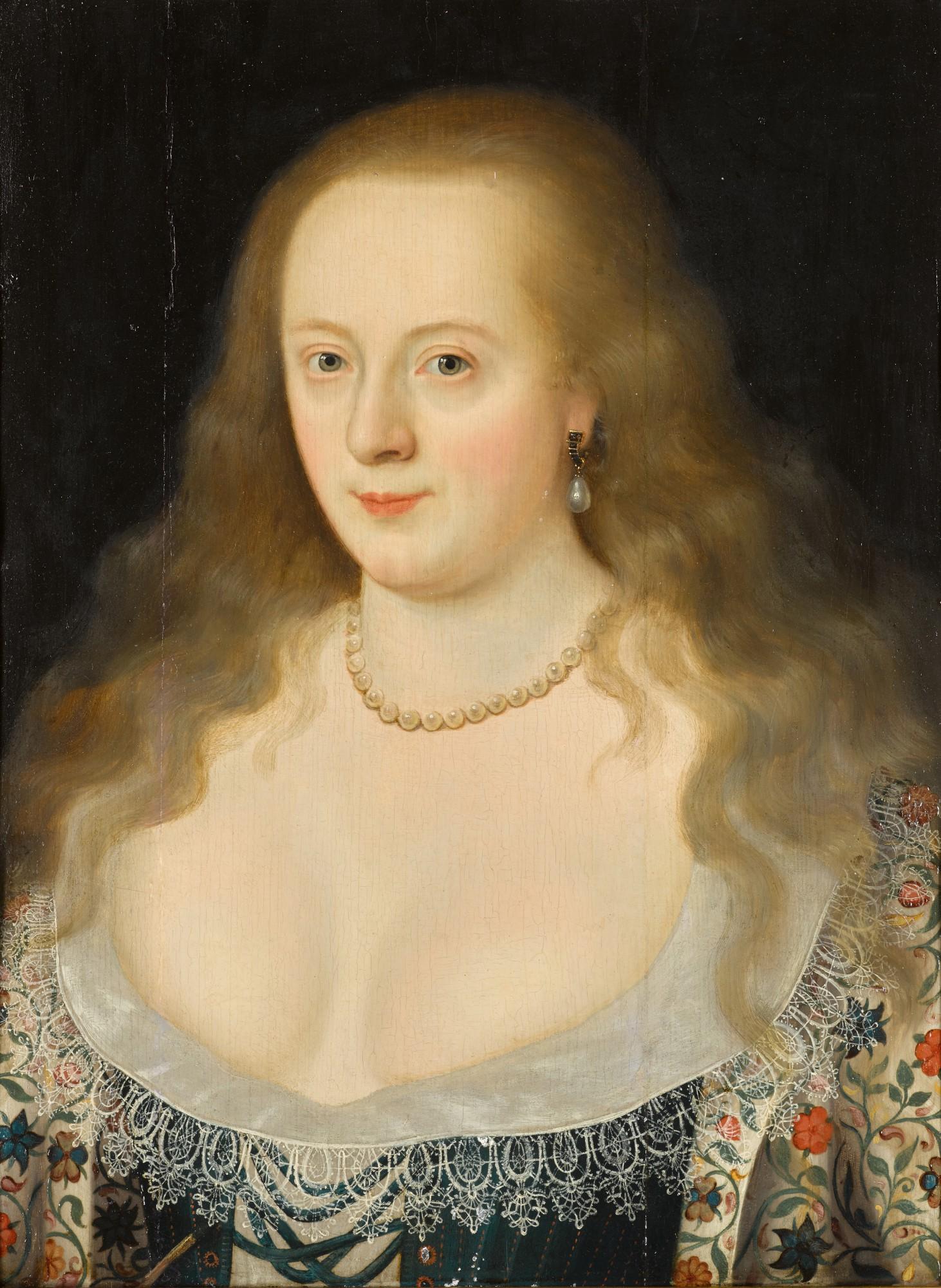 Marcus Gheeraerts The Younger - Portrait Of Frances Howard, Countess Of Hertford, Later Duchess Of Lennox And Richmond (1578–1639), Half-Length, Wearing An Embroidered Dress
