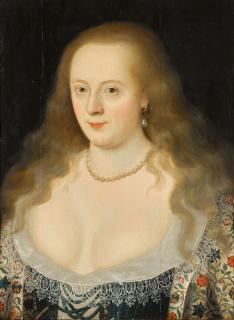 Marcus Gheeraerts The Younger - Portrait Of Frances Howard, Countess Of Hertford, Later Duchess Of Lennox And Richmond (1578–1639), Half-Length, Wearing An Embroidered Dress