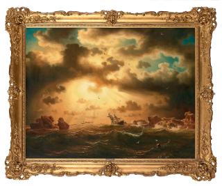 Marcus Larsson - A shipwreck by the rocks