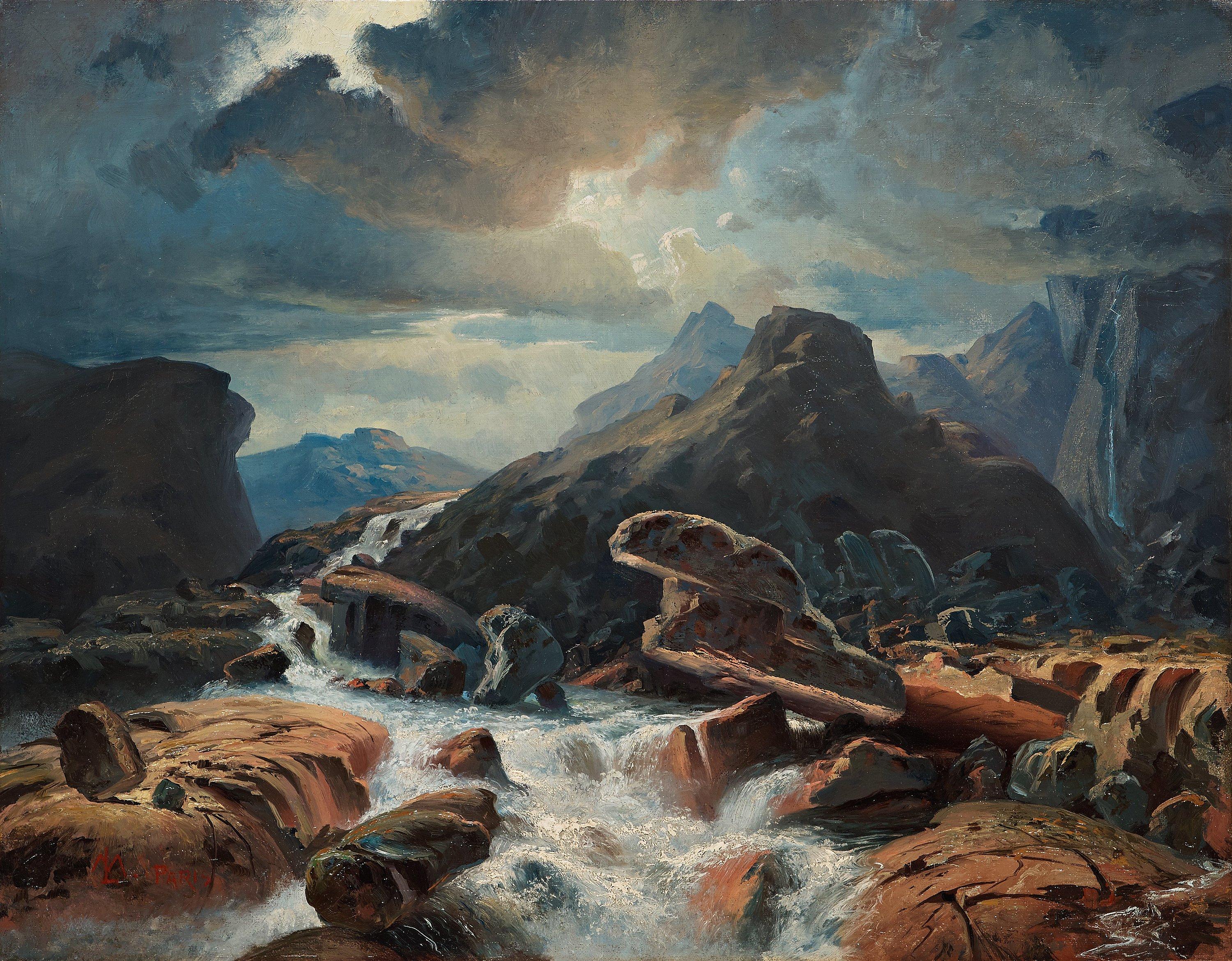 Marcus Larsson - Flowing river through rocky mountains