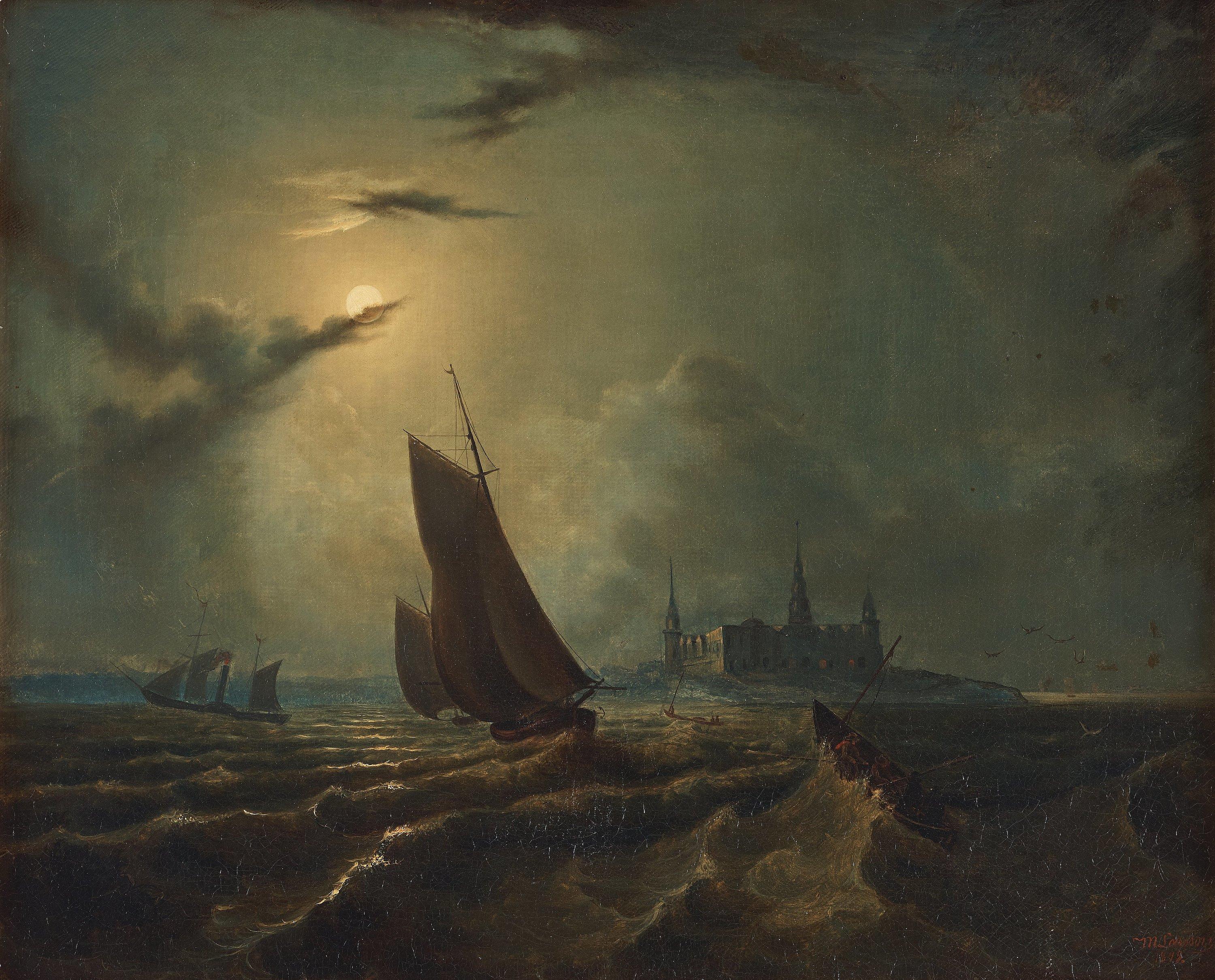 Marcus Larsson - Maritime scene from Kronborg castle