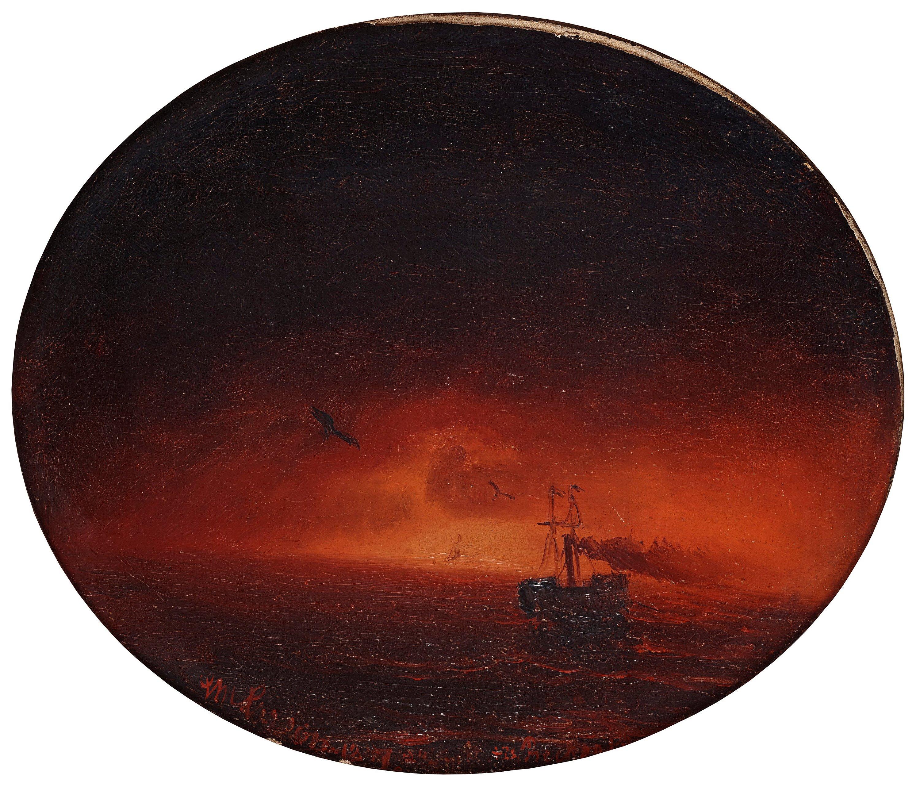 Marcus Larsson - Ship in sunset