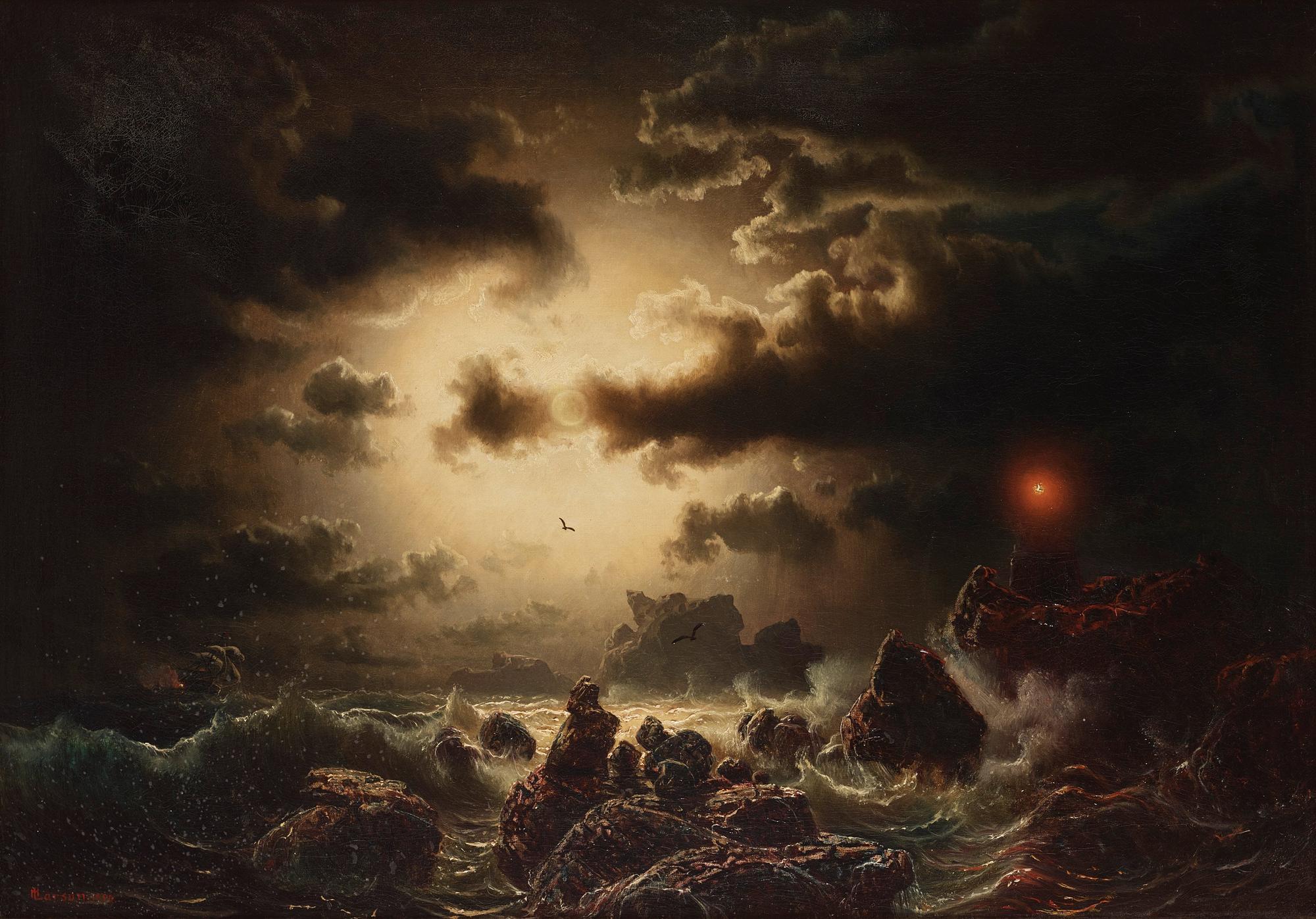 Marcus Larsson - Ship on stormy seas