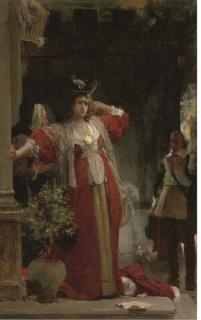 Marcus Stone, R.A. - Bad News, A Sketch