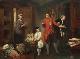 Marcus Stone, RA - \'A painter\'s first work\'