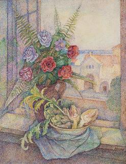 Marevna - Bouquets de fleurs et artichauts