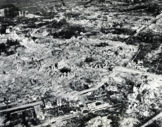 Margaret Bourke-White - Bomb Buildings and Craters of Juelich