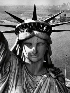 Margaret Bourke-White - Helicopter View of Liberty
