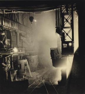 Margaret Bourke-White - Ladle B, Otis Steel Mill, Cleveland, 1930