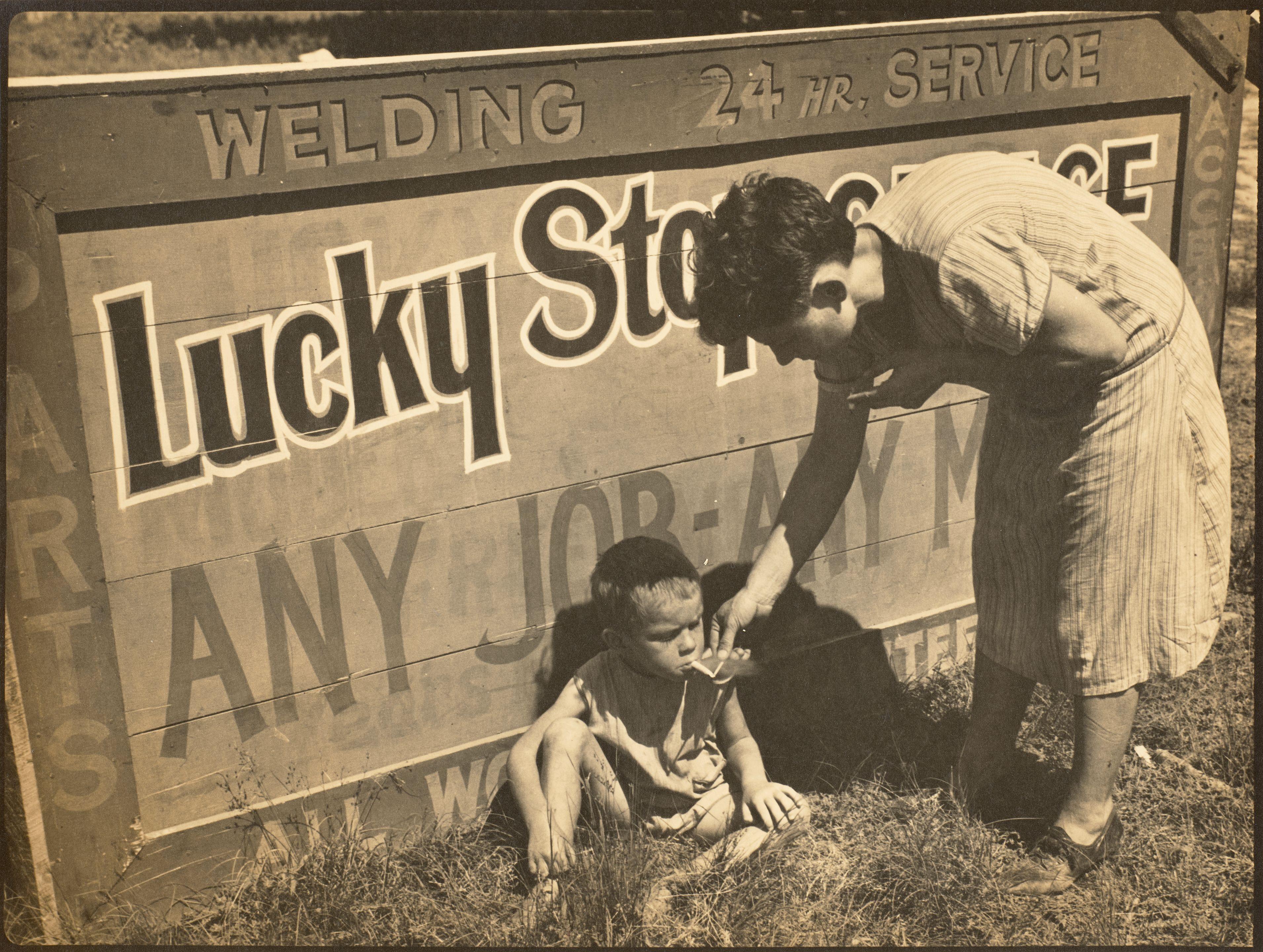 Margaret Bourke-White - Lucky Stop Garage