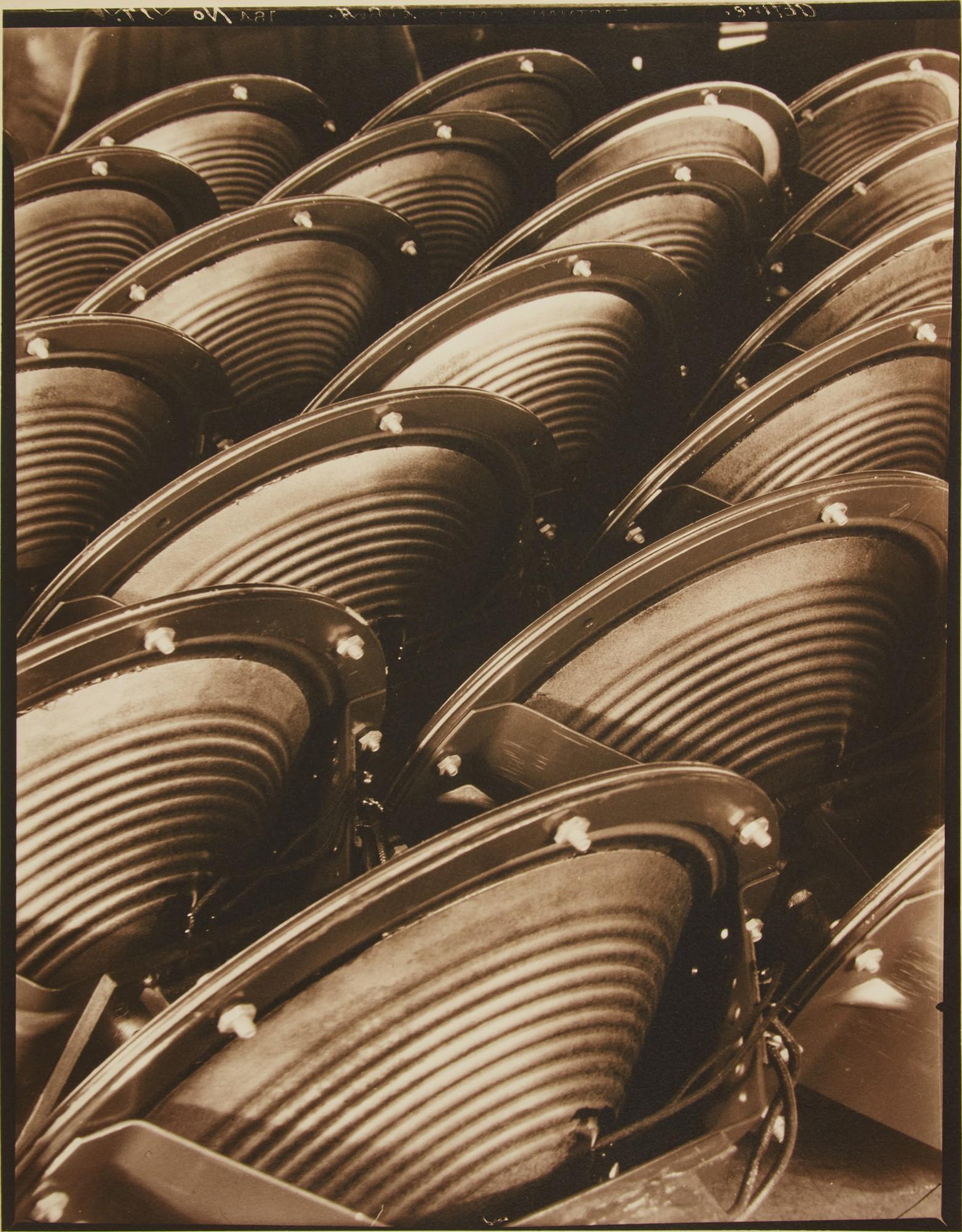 Margaret Bourke-White - Radio Loudspeakers for NBC Mural at Rockefeller Center