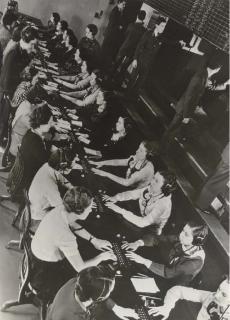 Margaret Bourke-White - Switchboard at the New York Stock Market, 1936