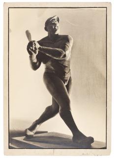 Margaret Bourke–White - Three images of Reuben Nakian\'s sculpture of Babe Ruth, c. 1934