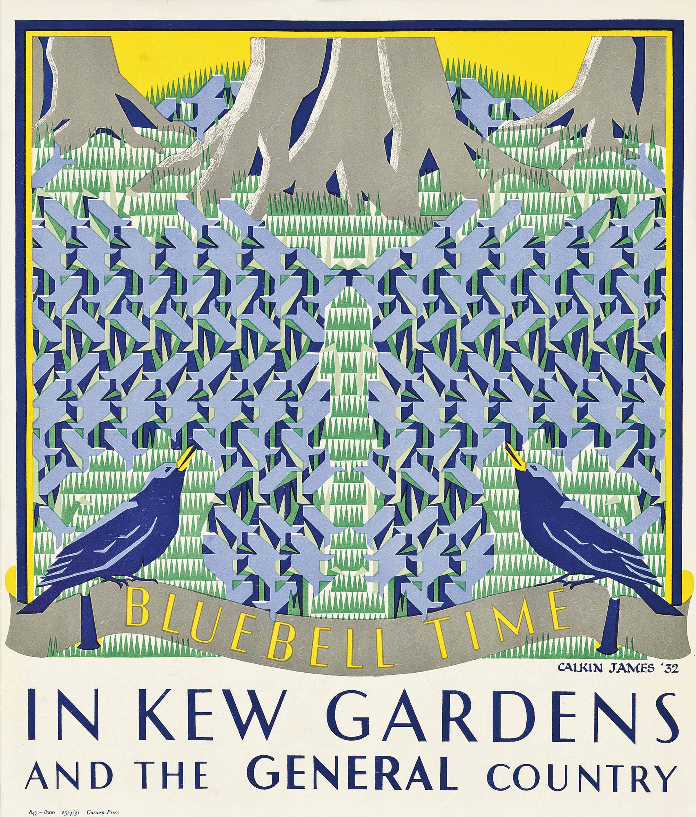 Margaret Calkin James - Bluebell Time In Kew Gardens