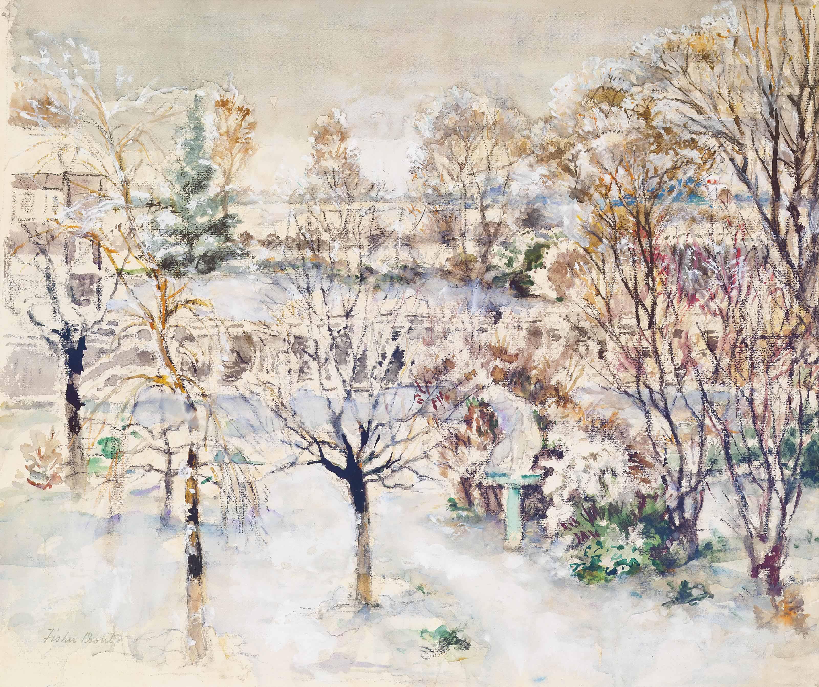 Margaret Fisher Prout , A.R.A., R.W.S., R.O.I. - Winter landscape