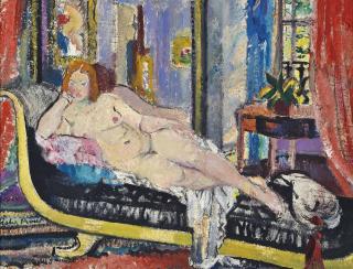 Margaret Fisher Prout, A.R.A., R.W.S. - Reclining Nude
