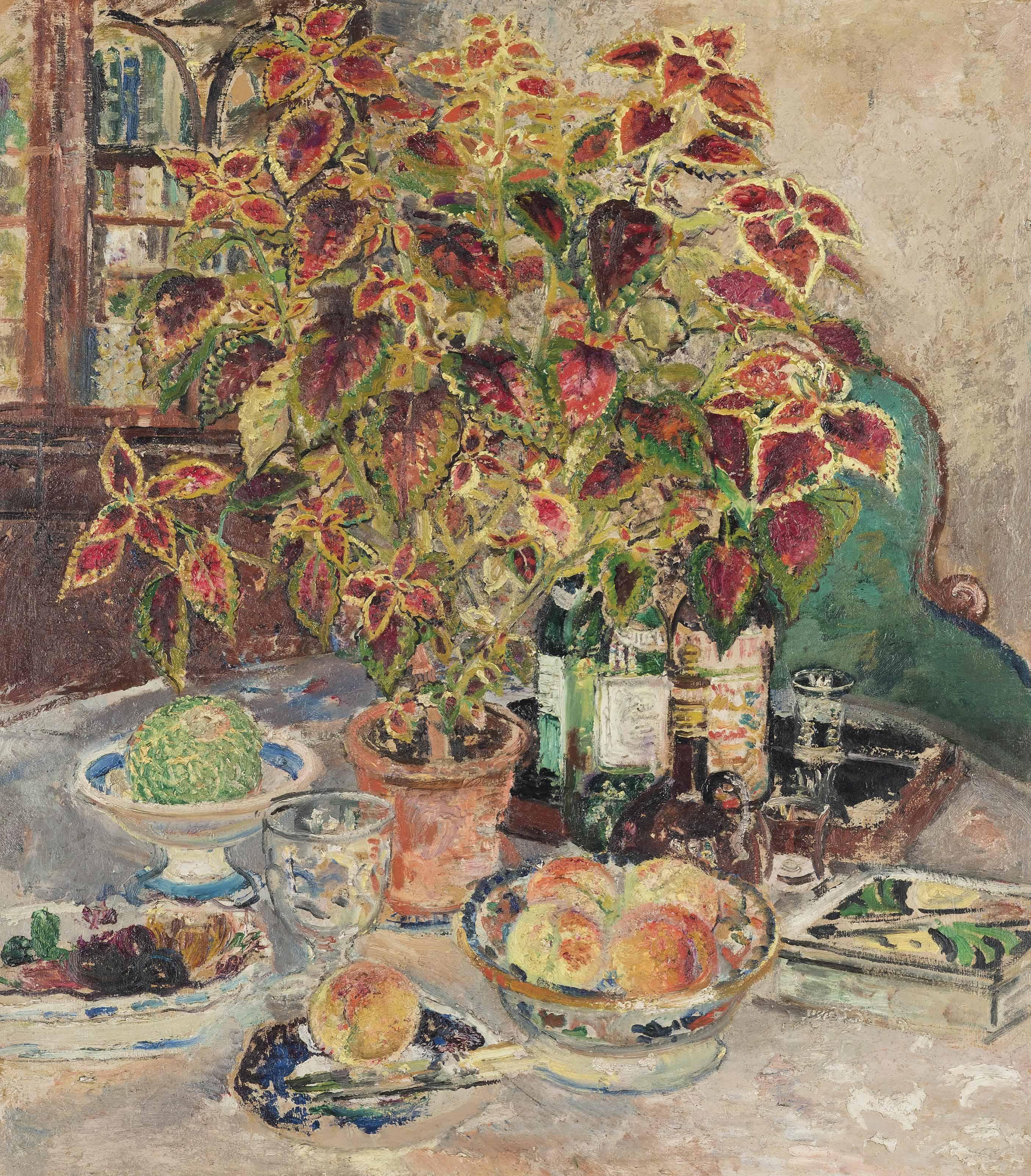 Margaret Fisher Prout, A.R.A., R.W.S. - Still-life with peaches