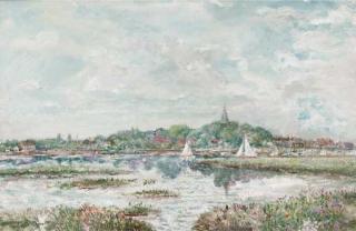 Margaret Fisher Prout, A.R.A., R.W.S. - View of Bosham, West Sussex