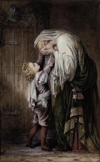 Margaret Gillies, R.W.S. - Sorrow and Consolation: \'Ill tidings from the field of battle\'