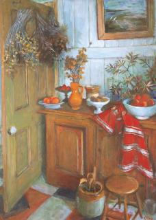 Margaret Hannah Olley - Kitchen Interior