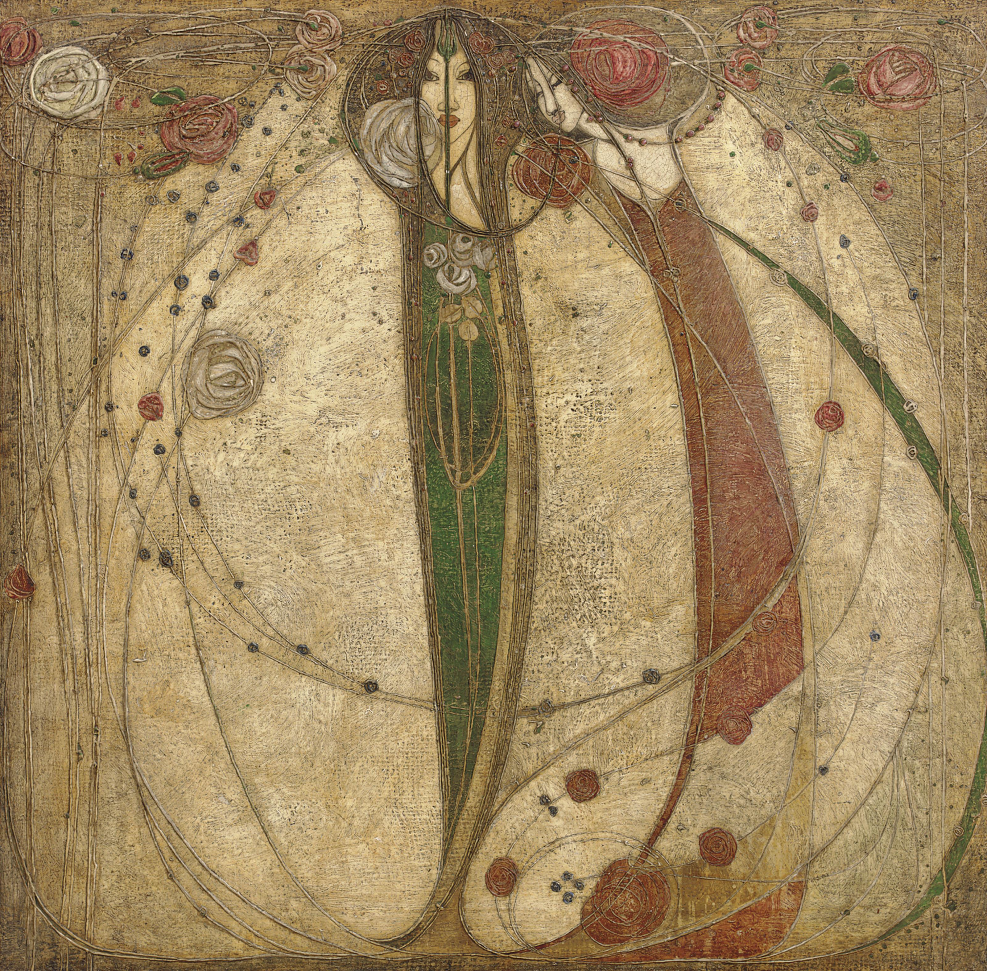 Margaret MacDonald Mackintosh - The White Rose and the Red Rose